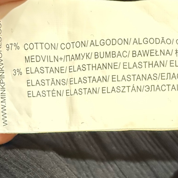 MINKPINK Black Jumpsuit cotton blend sz S like new - Picture 3 of 6